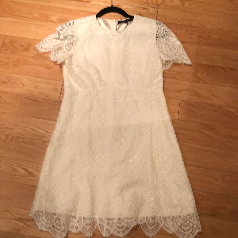 Off white Zara lace dress